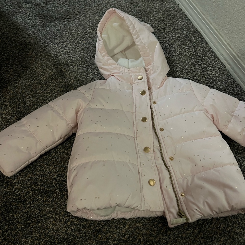 2 piece Carters girls snow bib and jackets 24 months, preloved.